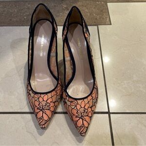 Nicholas Kirkwood Pink and Black Heels Elegant Design